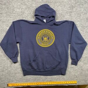 SoFFE Shirts Navy United States Navy Hoodie Sweatshirt Adult X-Large Navy Blue